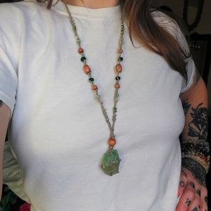 Bohemian Peridot necklace
